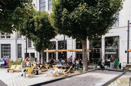 Workation à Lyon chez Pilo Hôtel, terrasse extérieure.